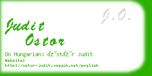 judit ostor business card